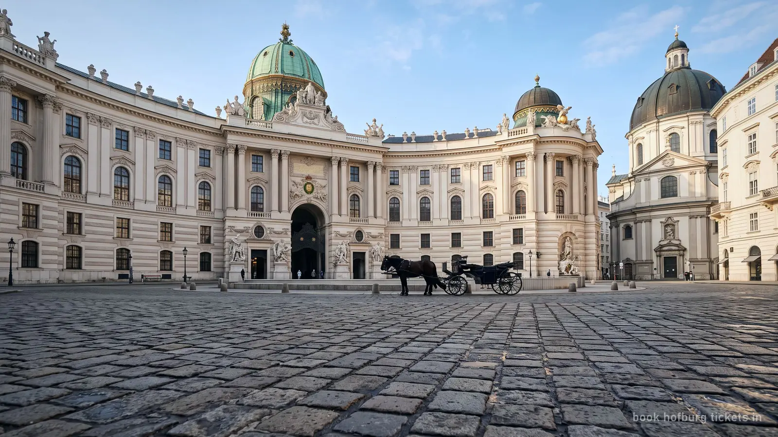 The domed Michaelertor gateway of the Hofburg, Vienna, seen from Michaelerplatz