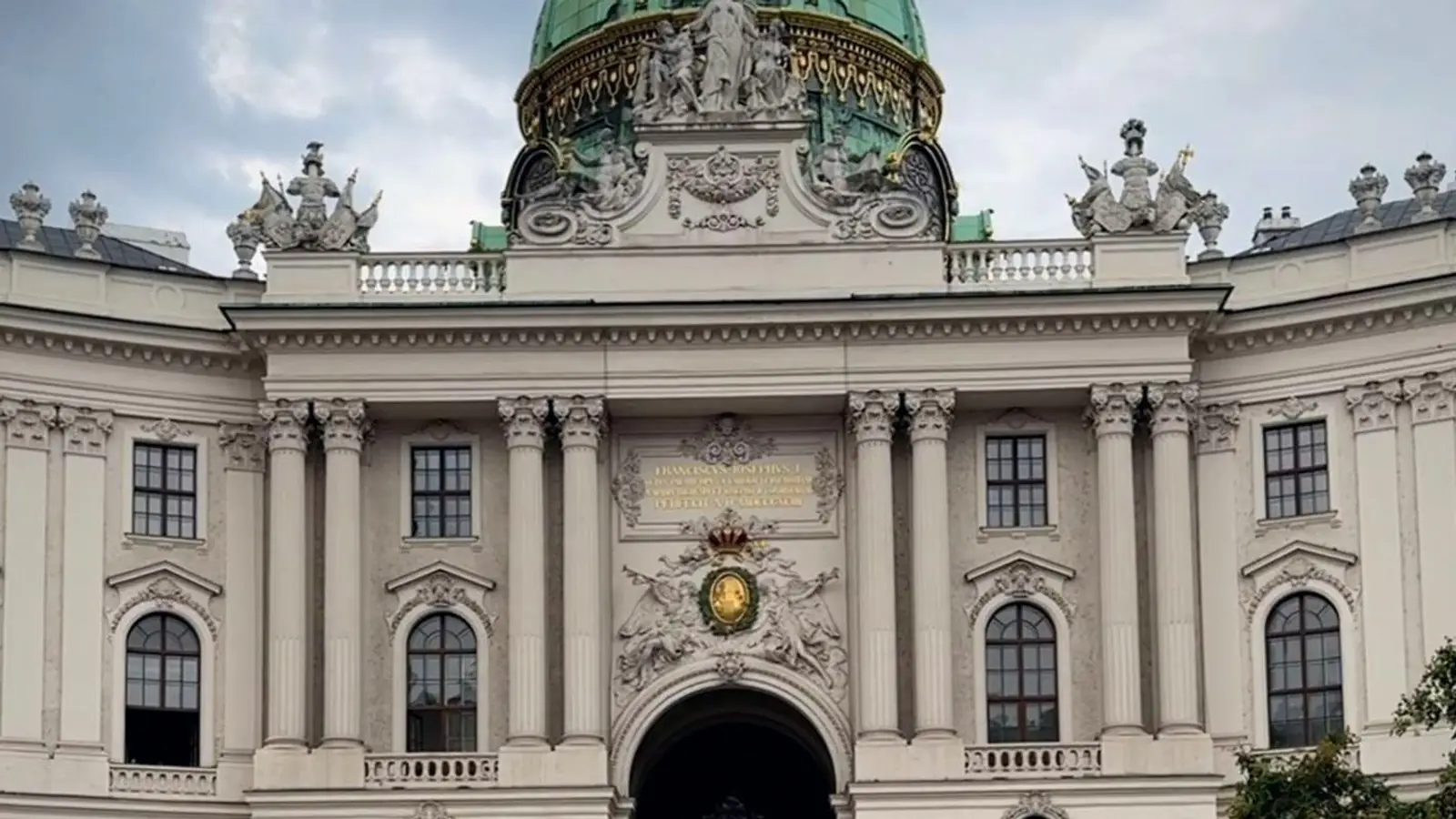 The facade of the Hofburg palace in Vienna — photo from the booking listing